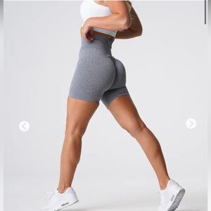 NVGTN Grey Scrunch Seamless Shorts